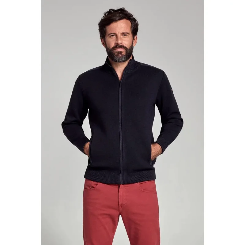 Image of Armor-Lux Cardigan Armor-Lux Carnac Noir Male 2XL