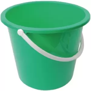 Image of Jantex Round Plastic Bucket Green 10Ltr - CD806