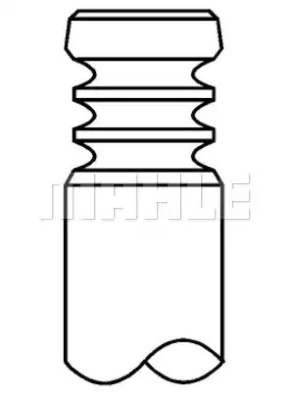 Image of MAHLE 029 VA 31961 000 Exhaust Valve Exhaust Side, Armoured Valve Seat Exhaust Valve (1270)