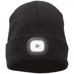 Image of Elevate Unisex Adults Mighty LED Knit Beanie (One Size) (Black)