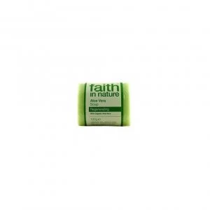 image of Faith In Nature - Aloe Vera Pure Veg Soap 100g