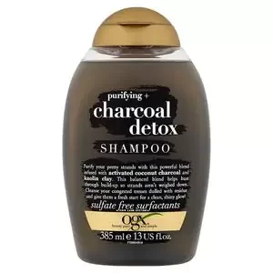 image of OGX Purifying+ Charcoal Detox Shampoo 385ml