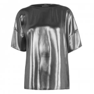 Image of SET Shiny Blouse - Silver 9624