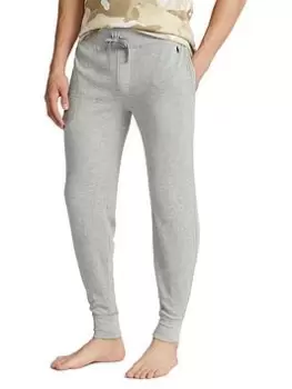 Image of Polo Ralph Lauren Waffle Cuffed Lounge Pants, Grey, Size XL, Men