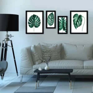 Image of 4P3040SCT013 Multicolor Decorative Framed MDF Painting (4 Pieces)