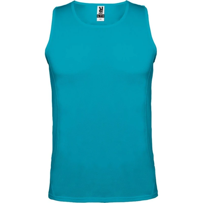 Image of ROLY ROLY Men Andre Sports Vest Top in Turquoise Size: Small Turquoise S Male 5063574006705