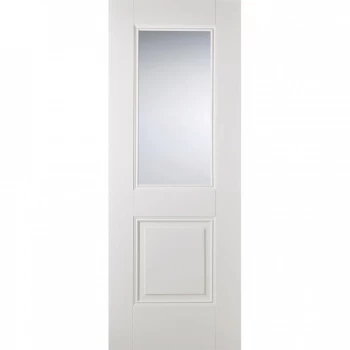 Image of LPD Arnhem White Primed Glazed Internal Door - 1981mm x 686mm (78 inch x 27 inch)