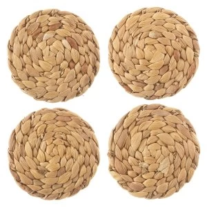 Image of Sass & Belle (Set of 4) Water Hyacinth Coasters