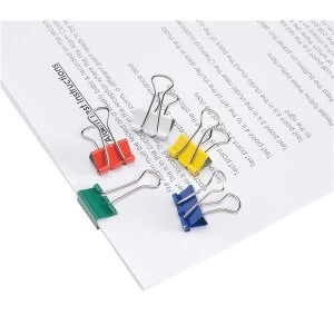 image of 5 Star Office Foldback Clips 19mm Assorted Pack 12