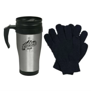 image of Paladone Products Scott and Lawson Travel Mug and Glove Set