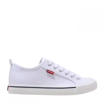 Image of Levis Maui Canvas Low Trainers Juniors - White 0061