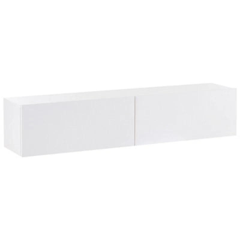 Image of Beliani Wall Mounted TV Stand GLADSTONE White 608430