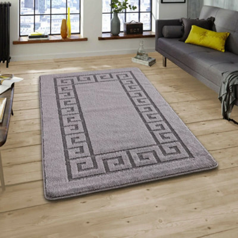 Image of Smart Living Smart Living Plain Heavy Duty Machine Washable Hallway Kitchen Non Slip Door Mat in Dark Grey Size: 60cm x 220cm Dark Grey 60cm x 220cm