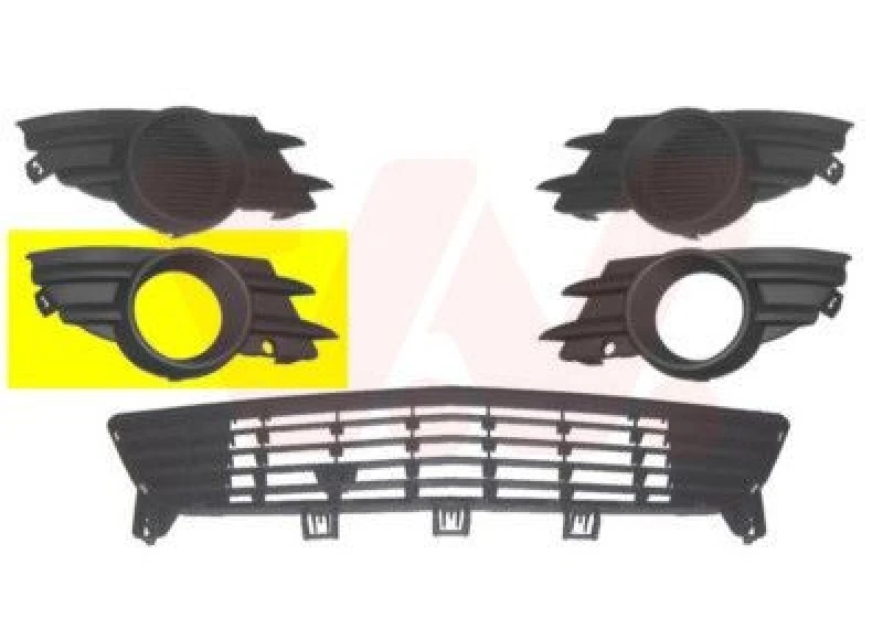 Image of VAN WEZEL Bumper grill VAN WEZEL 3782594