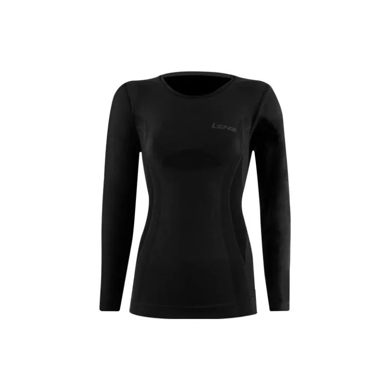 Image of Womens undershirt Lenz Merino 6.0 Noir Female XS