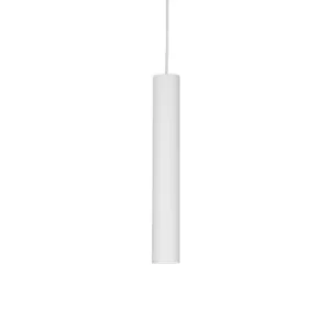 Image of Tube LED 1 Light Slim Ceiling Pendant White