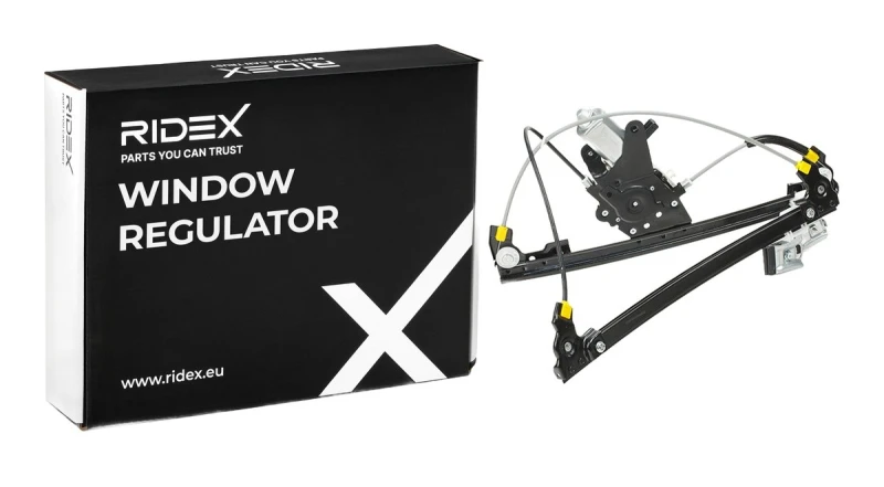 Image of RIDEX 1561W0499 Window regulator Left Front, Operating Mode: Electric, with electric motor Window Winder (1561)