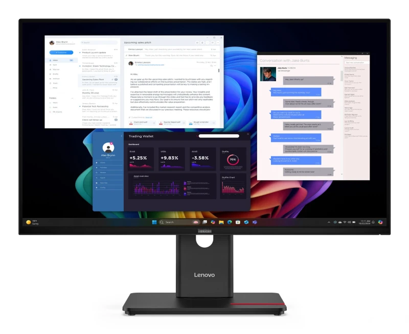 Image of Lenovo ThinkVision T27UD-40 Monitor 64AFGAT2UK