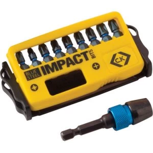 image of CK Blue Steel 10 Piece Impact Screwdriver Bit Set