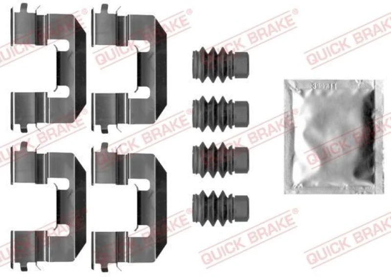 Image of QUICK BRAKE Brake pad fitting kit QUICK BRAKE 109-0038