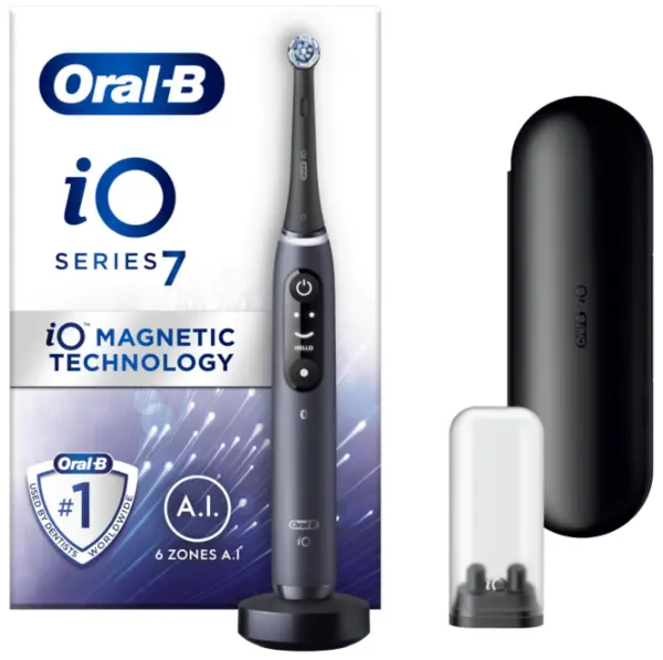 Image of Oral B iO 7 Black Electric Toothbrush