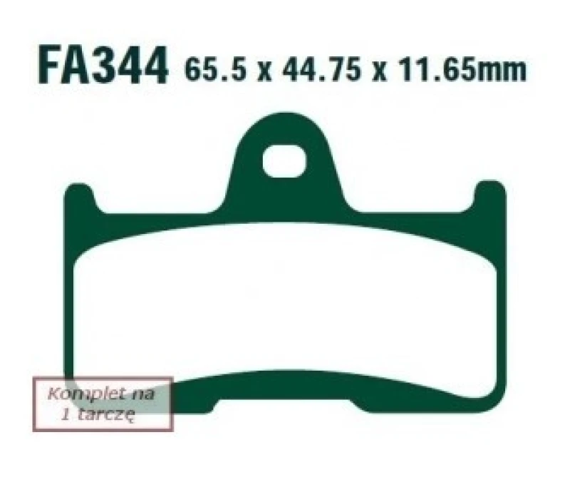 Image of EBC Brakes FA344TT Brake pad set Brake Pad Set,disc brake (402)