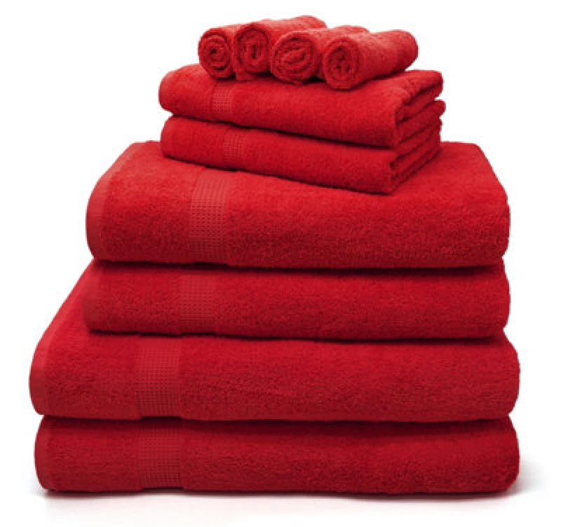 Image of Velosso Luxury 100% Egyptian Cotton Towels 550Gsm Soft & Absorbent Cotton Towels Red - Hand Towel