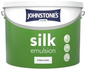 Image of Johnstone's Brilliant White Silk Emulsion 10L
