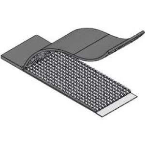 Image of Hook and loop cable tie stick on Hook and loop pad L x W x H 52.3 x 19.8 x 1