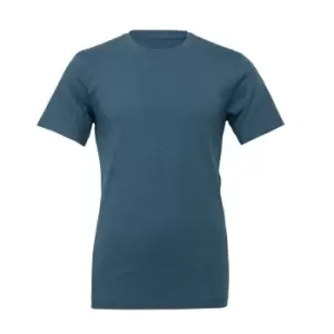 Image of Bella + Canvas Adults Unisex Heather CVC T-Shirt (M) (Heather Deep Teel Blue)