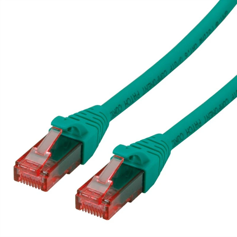 Image of ROLINE 21.15.2530 networking cable Green 0.5 m Cat6 U/UTP (UTP)
