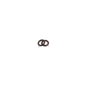 Image of Wooden Curtain Pole Ring Hooks with Eyes8 Chestnut Rings