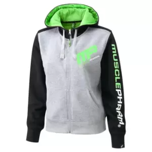 image of Musclepharm Zipped Hoodie Ladies - Grey