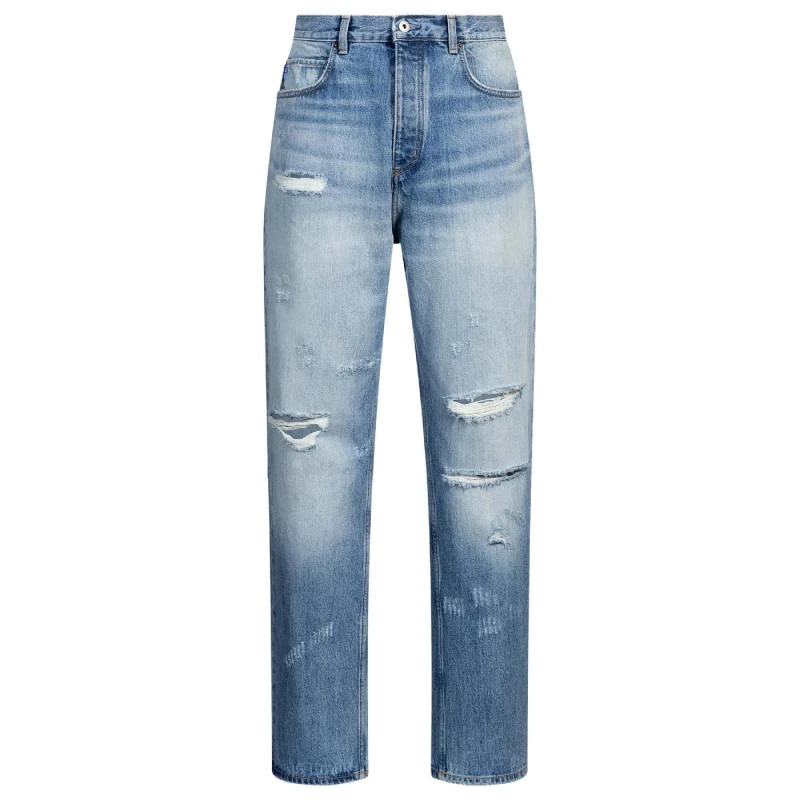 Image of Hugo Nate Baggy-Fit Jeans Blue male 29R