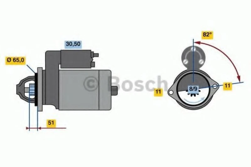 Image of Starter motor Bosch 0 986 023 470