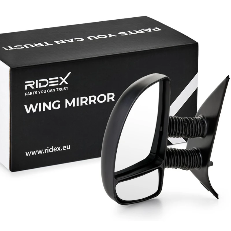 Image of RIDEX 50O0024 Wing mirror Left, black, Complete Mirror, adjustable Outside Mirror (50)