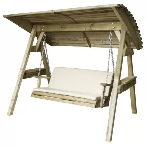 image of Zest4Leisure Wooden Miami Swing Seat