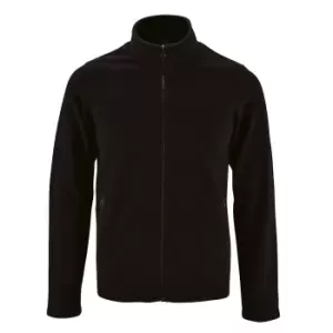 Image of SOLS Mens Norman Fleece Jacket (3XL) (Black)