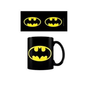 image of Batman Bat Symbol Mug Black 11OZ Boxed Mug