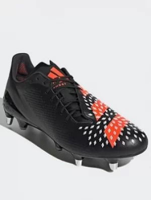 Image of adidas Rugby Predator Malice Sg Boots, Black/Orange/White, Size 10, Men