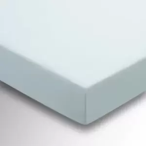 Image of Helena Springfield Percale Double (36cm Deep) Fitted Sheet, Duck Egg