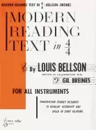 Image of modern reading text in 4 4 for all instruments