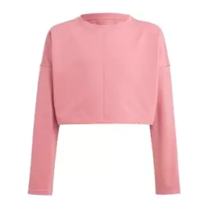 image of adidas Yoga AEROREADY Cropped Sweatshirt Kids - Pink