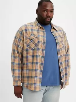 Image of Relaxed Fit Western Shirt (Big & Tall) - Multi Colour / Lark