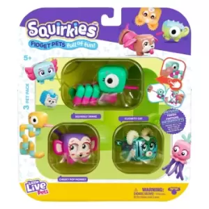 Image of Little Live Pets - Squirkies: 3 Pack: Metallic Clickety Cat