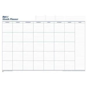 Mark-It Month Planner White