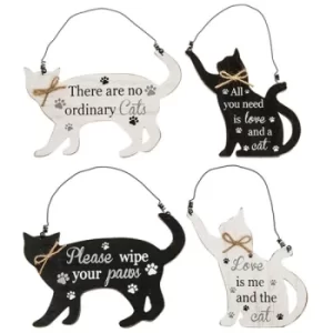 image of Purrfect Pals Hanging Cat Plaque