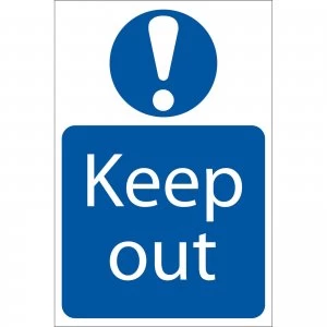 Image of Draper Keep Out Sign 400mm 600mm Standard