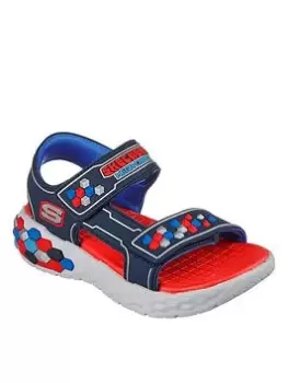 image of Skechers Boys Mega-splash 2.0 Molded River Sandal, Navy, Size 11 Younger