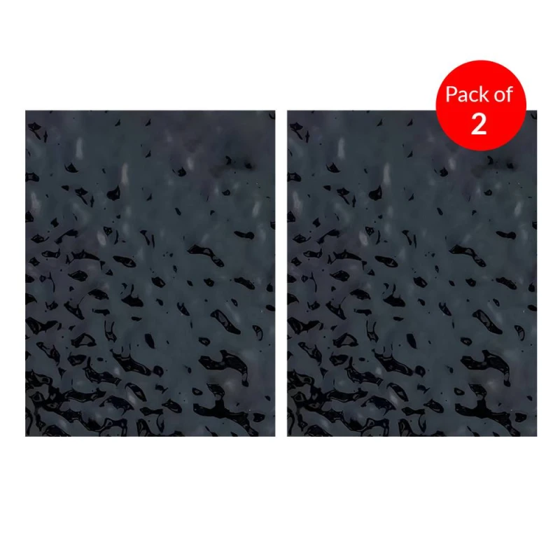 Image of ENER-J Wave Pattern Metallic WPC Board Black 2440x1220mm (Pack of 2) Black Unisex